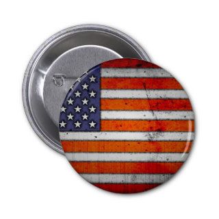 grunge american flag on accessories buttons