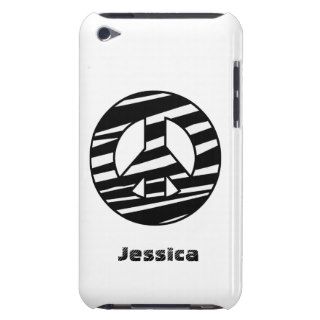 Artsy Peace Signs Zebra Print iPod Touch Cases