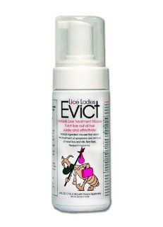 Lice Ladies EVICT, NEW All Natural Lice Treatment Mousse, Kills lice by contact naturally, soothing , 4oz Foam Spray Health & Personal Care