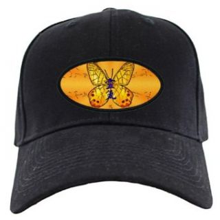 Reiki Butterfly Black Cap Clothing