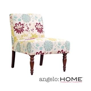angeloHOME Bradstreet Floral Armless Chair ANGELOHOME Chairs
