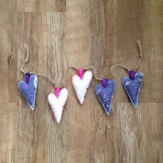 heart bunting by lucie pritchard