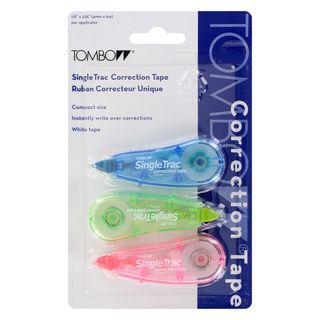Tombow 3 Pack SingleTrac Correction Tape Tombow Correction Tapes & Films