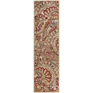Nourison Graphic Illusions Paisley Red Multi Rug (2'3 x 8') Nourison Runner Rugs