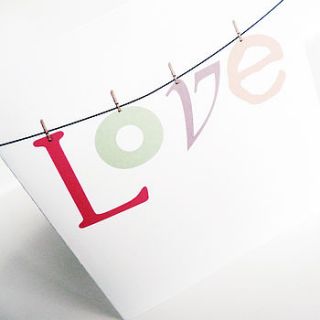 love card anniversary by spotty n stripy