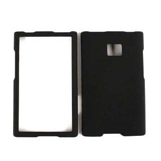 Cell Armor Snap On Case for LG Optimus Logic   Retail Packaging   Honey Black Cell Phones & Accessories