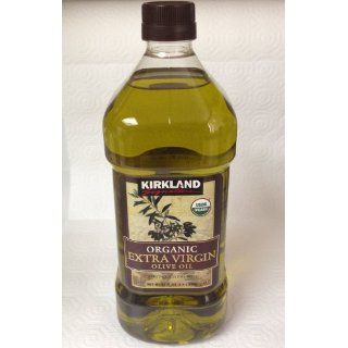Kirkland Organic Extra Virgin Olive Oil 3.6 fl oz.  First Cold Pressed Extra Virgin Olive Oil  Grocery & Gourmet Food