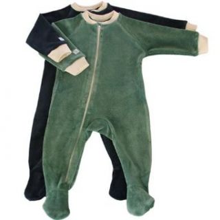 Organic Cotton Velour Footie   Made in the USA Infant And Toddler Bodysuit Footies Clothing