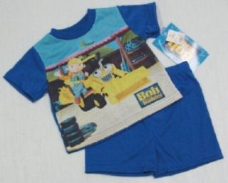 Boys Toddler Bob the Builder Summer Pajamas in Blue 2T Clothing