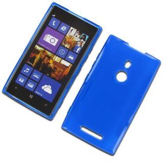 Nokia 925 (Lumia) Crystal Blue Skin Case Cell Phones & Accessories