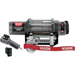 Warn Vantage 4000 Series 12 Volt ATV Winch — With Steel Wire, 4,000 Lb. Capacity  ATV Winches