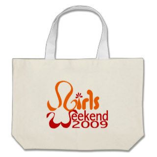 Girls Weekend   Red Canvas Bags