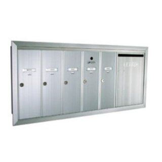 1260 Series Vertical Mailbox Unit With Outgoing Mail Slot Number of Compartments & Doors 2 Double Wide Doors & 1 Compartment, Color Aluminum Anodized  Security Mailboxes  Patio, Lawn & Garden