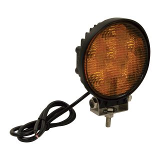 TruckStar 12-24 Volt LED Utility Light — Amber, Round, 4in., 1350 Lumens, Model# 1492116  LED Automotive Work Lights