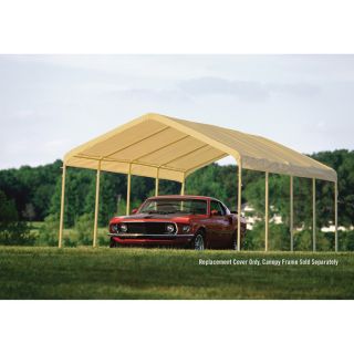 ShelterLogic 26ft.L x 12ft.W x 9ft.8in.H Replacement Canopy Top, Sandstone  Replacement Canopies