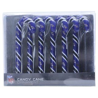 Baltimore Ravens Candy Cane Ornament Set   NFL Football  Sports Fan Hanging Ornaments  Sports & Outdoors