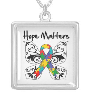 Autism Hope Matters Personalized Necklace