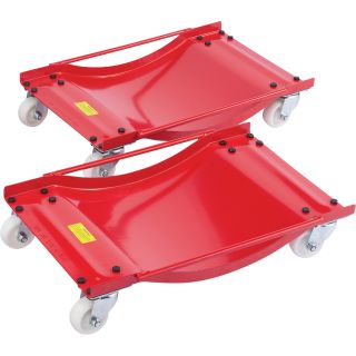  Auto Wheel Dollies — Pair, 1000-Lb. Capacity Each  Wheel Dollies