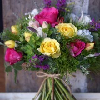 mixed english rose bouquet by the artisan dried flower company