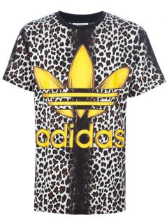 Adidas Originals By Jeremy Scott Leopard Print T shirt