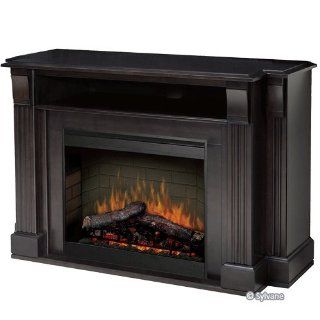 Dimplex Symphony Media Langley TV Stand with Electric Fireplace in Espresso   Smokeless Fireplaces
