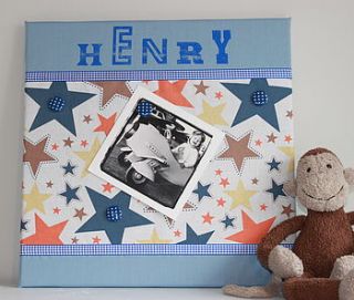 personalised boy's magnetic noticeboard by max and co