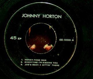 VINYL RECORD 45 RPM.EP. JOHNNY HORTON "HONKY TONK MAN" 5 9 12 RARE COLLECTION. 