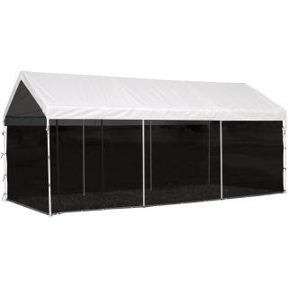 ShelterLogic Screen House Kit for Max AP 20ft.L x 10ft.W Canopy – Fits Item# 55418 and 55420, Model# 25777  Enclosure Kits