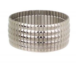 Steel by Design Bold Stretch Ribbed Bracelet —