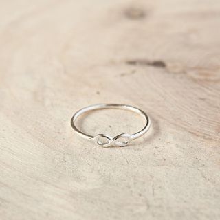 infinity silver above knuckle ring by norigeh