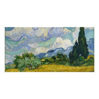 Wheat Field with Cypresses by Vincent van Gogh Picture Card