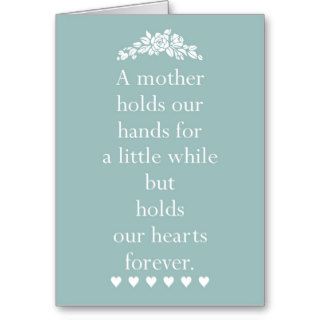 Greeting card for Mother's birthday, mother's day