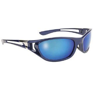 Men's Blue Ice Sunglasses with Blue Mirror Lens 400 UV Protection Automotive