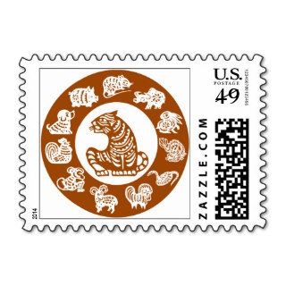 Chinese Zodiac Tiger Stamp