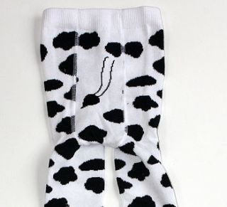 baby milk cow print tights by diddywear