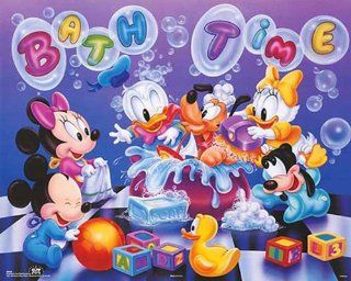 Walt Disney Babies Bath Time. Children's Poster Print (16X20)  