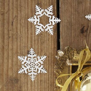 24 large snowflake table confetti by retreat home