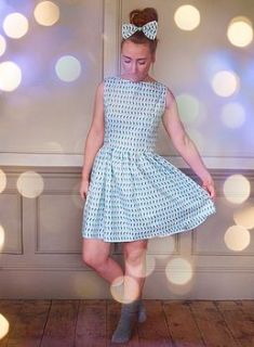 macaroon 50s style dress by isabel knowles handmade