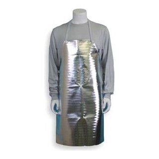 Bib Apron, Aluminized, 36 In. L, 24 In. W   Protective Work And Lab Aprons  