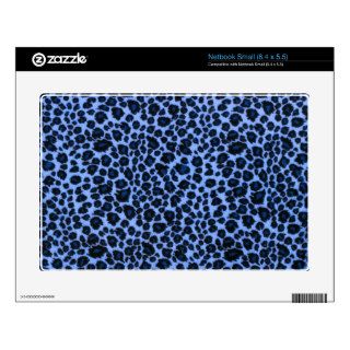 Blue Leopard Pattern Netbook Decal
