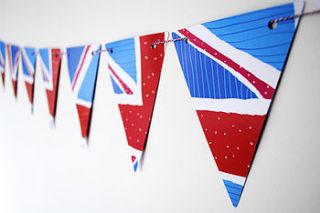 union jack flag paper bunting by the green gables