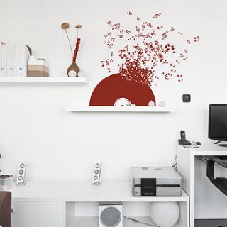 vinyl record wall sticker by sirface graphics