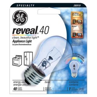 GE Reveal 40 Watt Specialty Appliance Light Bulb