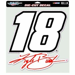 NASCAR Kyle Busch 12 by 12 Die Cut Decal  Sports Fan Automotive Magnets  Sports & Outdoors