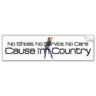 TEE Cause I'm Country Bumper Sticker