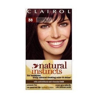 Natural Instincts By Clairol Hair color, Blackberry (Burgundy Black) #38   1 Ea.  Chemical Hair Dyes  Beauty