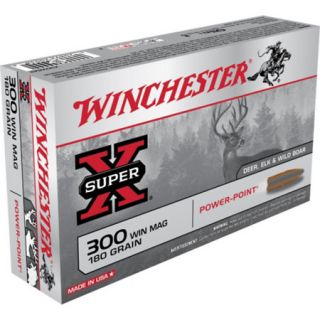 Winchester Super X Rifle Ammo .300 Win Mag 180 Gr. PP 444323