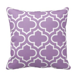Moroccan Pattern Pillow in African Violet