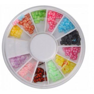 Fast shipping + Free tracking number, Beautiful 3D Fimo Slice Bow Tie Nail Art Decoration   Multi color Cell Phones & Accessories