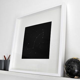 large framed constellation artwork by starology